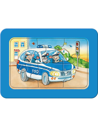 Puzzle Animale Conducand Vehicule, 3X6 Piese,RVSPC05630