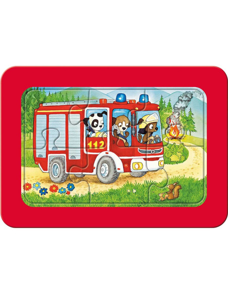 Puzzle Animale Conducand Vehicule, 3X6 Piese,RVSPC05630