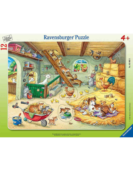 Puzzle Tip Rama Grajd Cu Animalute, 12 Piese,RVSPC05092