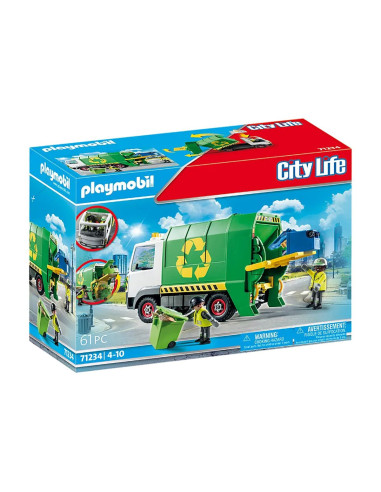 Playmobil - Camion De Reciclare Cu Accesorii,71234