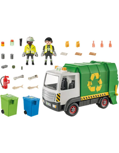 Playmobil - Camion De Reciclare Cu Accesorii,71234