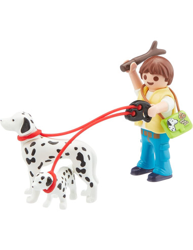 Playmobil - Set Portabil Copii Cu Catelusi,70530