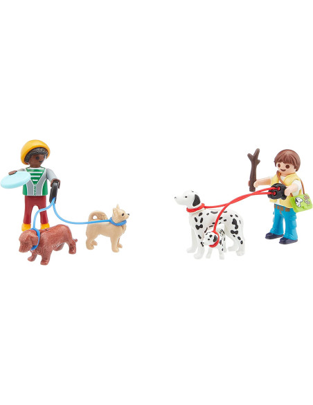 Playmobil - Set Portabil Copii Cu Catelusi,70530