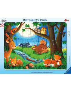 Puzzle Tip Rama Animalute Somnoroase, 35 Piese,RVSPC05146