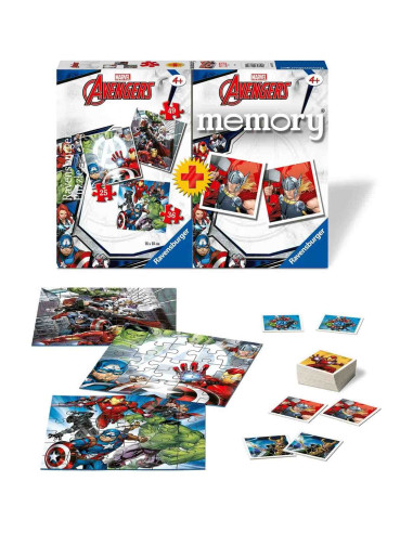 Puzzle + Joc Memory Avengers, 25/36/49 Piese,RVSPC20674