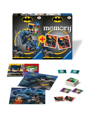 Puzzle + Joc Memory Batman, 25/36/49 Piese,RVSPC20677