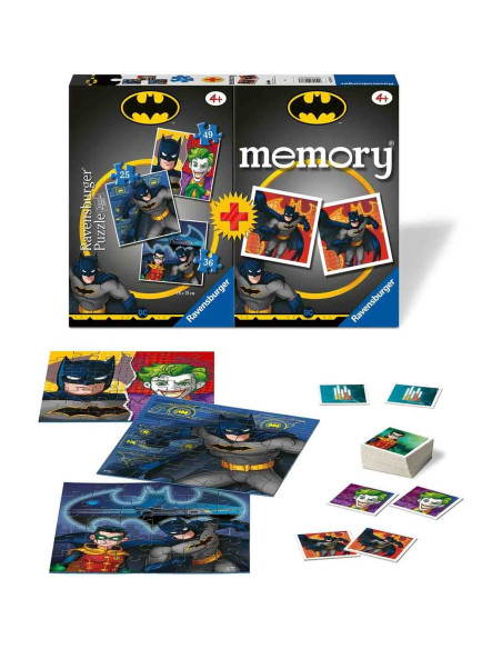Puzzle + Joc Memory Batman, 25/36/49 Piese,RVSPC20677