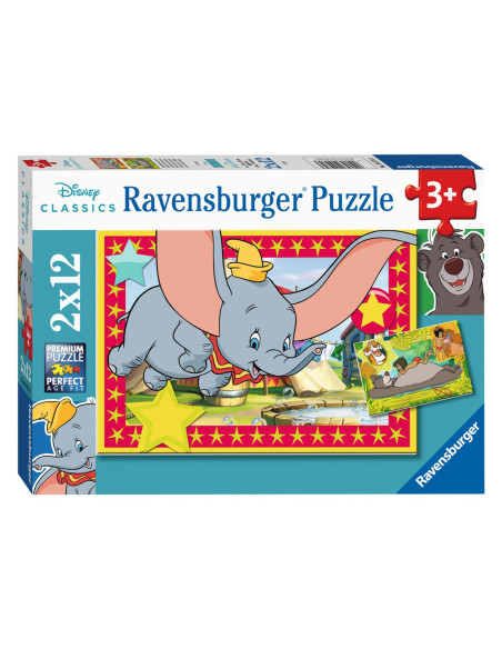 Puzzle Disney Animale, 2X12 Piese,RVSPC05575