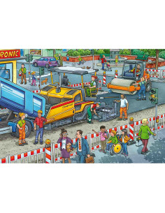 Puzzle Constructia Strazii, 2X12 Piese,RVSPC05635 2