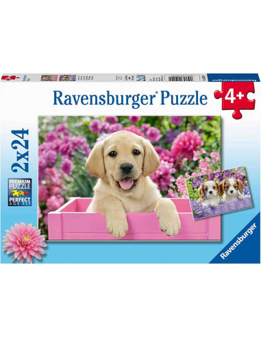 Puzzle Catelusi, 2X24 Piese,RVSPC05029