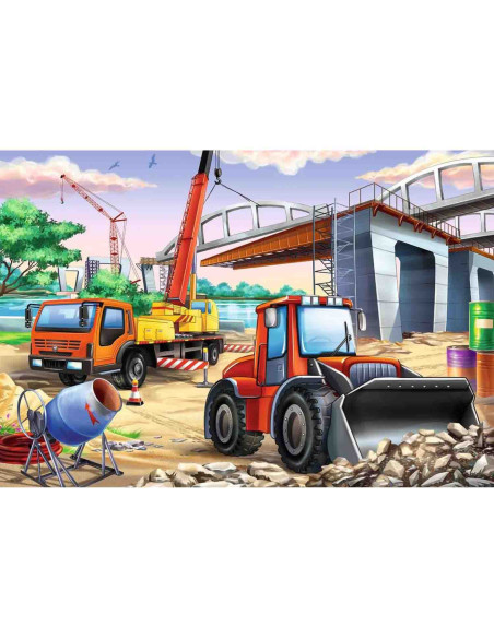 Puzzle Utilaje Constructii Si Masini, 2X24 Piese,RVSPC05157