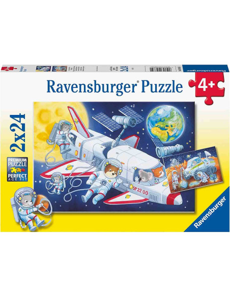 Puzzle Animale In Spatiu, 2X24 Piese,RVSPC05665