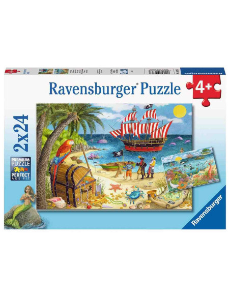 Puzzle Pirati Si Sirene, 2X24 Piese,RVSPC05676
