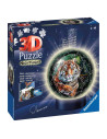 Puzzle 3D Luminos Tigru, 72 Piese,RVS3D11248