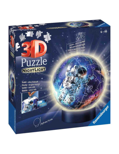 Puzzle 3D Luminos Astronaut, 72 Piese,RVS3D11264