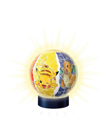Puzzle 3D Luminos Pokemon, 72 Piese,RVS3D11547