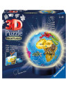 Puzzle 3D Luminos Glob Pamantesc, 72 Piese,RVS3D12184
