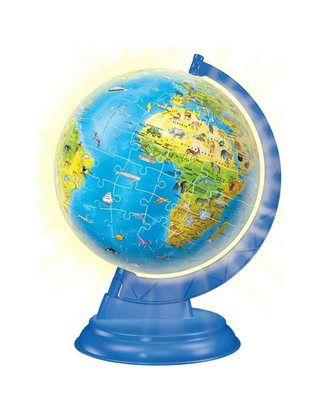 Puzzle 3D Luminos Glob Pamantesc, 180 Piese,RVS3D11288