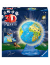 Puzzle 3D Luminos Glob Pamantesc, 180 Piese,RVS3D11288