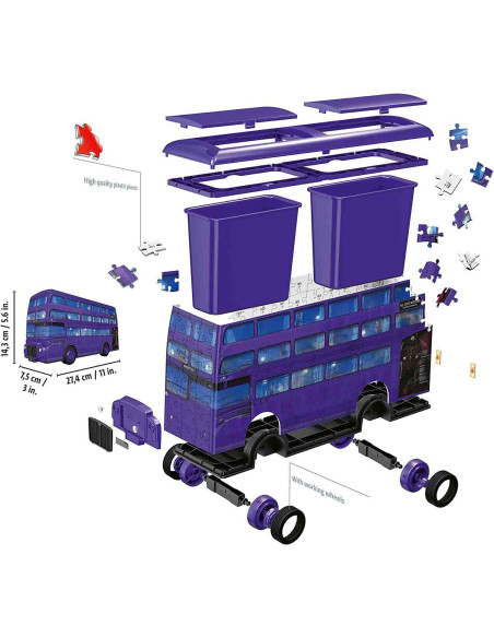 Puzzle 3D Harry Potter Autobuz, 216 Piese,RVS3D11158