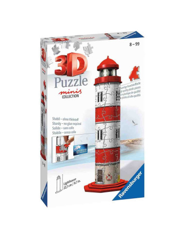 Puzzle 3D Mini Lighthouse, 54 Piese,RVS3D11273