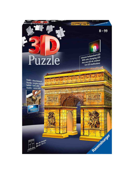 Puzzle 3D Led Arc De Triumf, 216 Piese,RVS3D12522