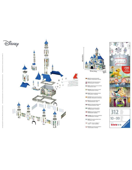 Puzzle 3D Castelul Disney, 216 Piese,RVS3D12587