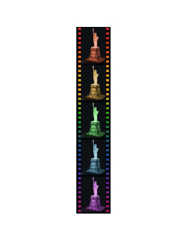 Puzzle 3D Luminos Statuia Libertatii, 108 Piese,RVS3D12596
