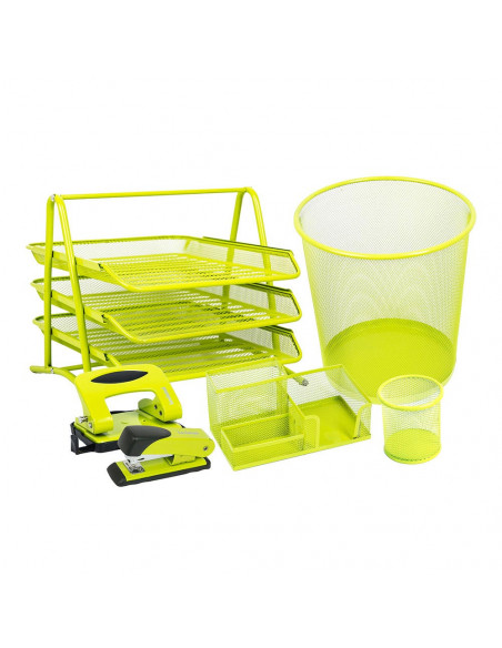 Set Birou - Suport instrumente de scris, Capsator, Perforator Set Birou - Suport instrumente de scris, Capsator, Perforator