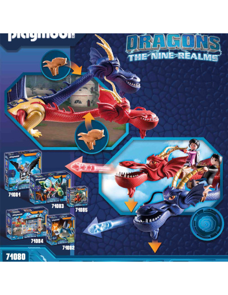 Playmobil - Dragons: Wu & Wei & Jun,71080
