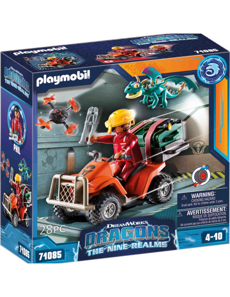 Playmobil - Dragons: Vehiculul Lui Icaris Si Phil,71085 Playmobil - Dragons: Vehiculul Lui Icaris Si Phil,71085