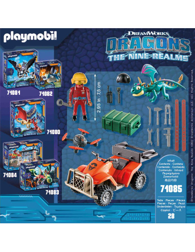 Playmobil - Dragons: Vehiculul Lui Icaris Si Phil,71085 Playmobil - Dragons: Vehiculul Lui Icaris Si Phil,71085