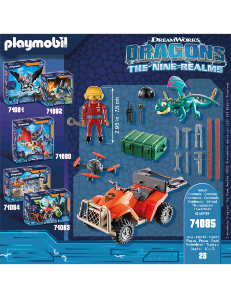 Playmobil - Dragons: Vehiculul Lui Icaris Si Phil,71085 Playmobil - Dragons: Vehiculul Lui Icaris Si Phil,71085