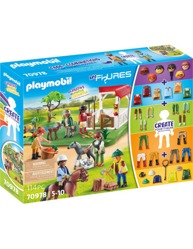 Playmobil - Creeaza Propria Figurina - Ferma De Cai,70978