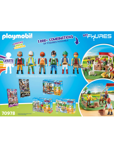 Playmobil - Creeaza Propria Figurina - Ferma De Cai,70978