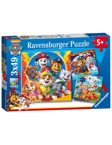 Puzzle Patrula Catelusilor, 3X49 Piese,RVSPC05048