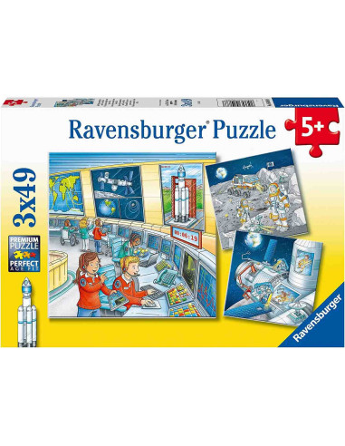 Puzzle Tom Si Mia In Spatiu, 3X49 Piese,RVSPC05088