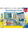 Puzzle Tom Si Mia In Spatiu, 3X49 Piese,RVSPC05088