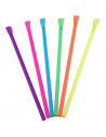 Set Paie Drepte din Plastic cu Lingurita diverse culori, 205 x