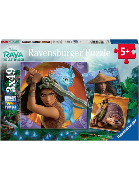 Puzzle Raya Si Ultimul Dragon, 3X49Piese,RVSPC05098