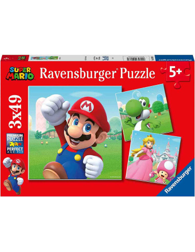 Puzzle Super Mario, 3X49 Piese,RVSPC05186