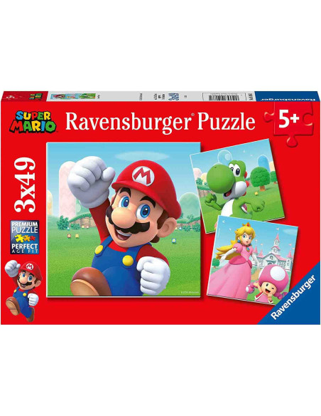 Puzzle Super Mario, 3X49 Piese,RVSPC05186