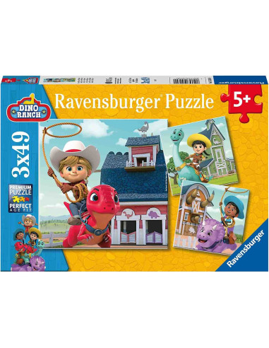 Puzzle Dino Ranch, 3X49 Piese,RVSPC05589