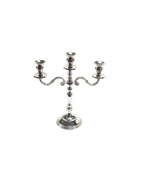 Sfesnic argintiu din metal cu 3 brate,531538