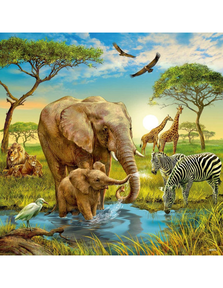 Puzzle Animalele Pamantului, 3X49 Piease,RVSPC09330