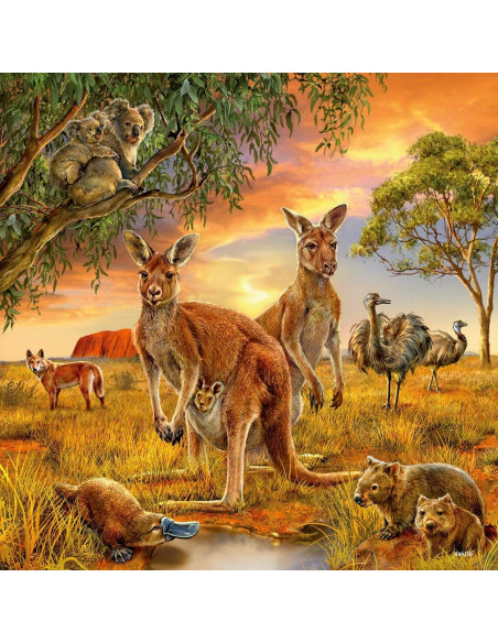 Puzzle Animalele Pamantului, 3X49 Piease,RVSPC09330