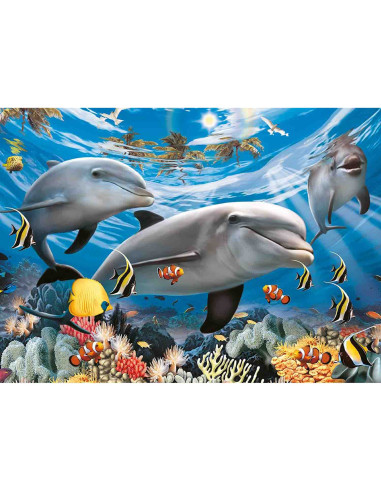 Puzzle Delfini Zambitori, 60 Piese,RVSPC09593