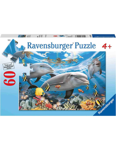 Puzzle Delfini Zambitori, 60 Piese,RVSPC09593