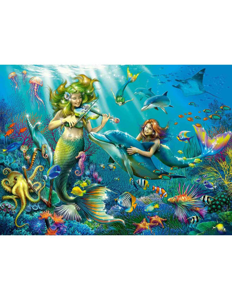 Puzzle Cu Sclipici Frumuseti Subacvatice, 100 Piese,RVSPC12872