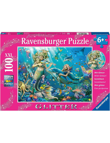 Puzzle Cu Sclipici Frumuseti Subacvatice, 100 Piese,RVSPC12872